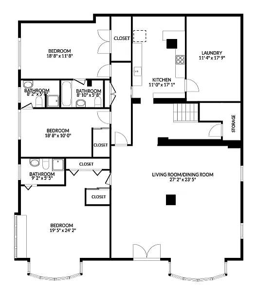 An image of the floorplan