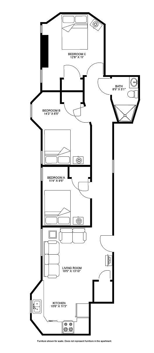 Blied 3 bed floorplan