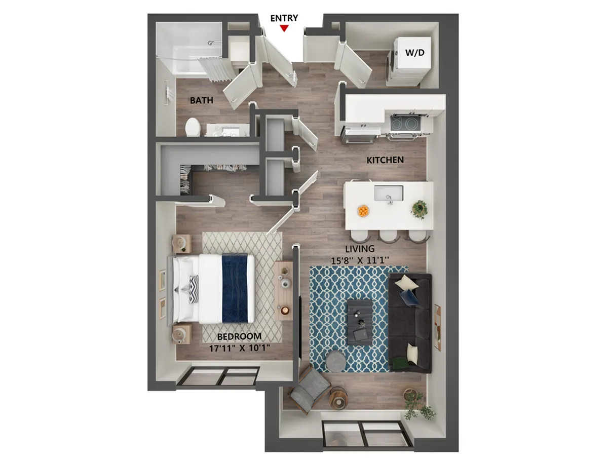 Apartments 104, 404 & 504