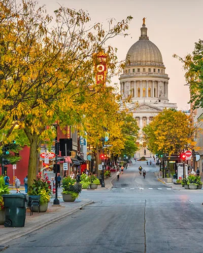 downtown Madison WI on State Street