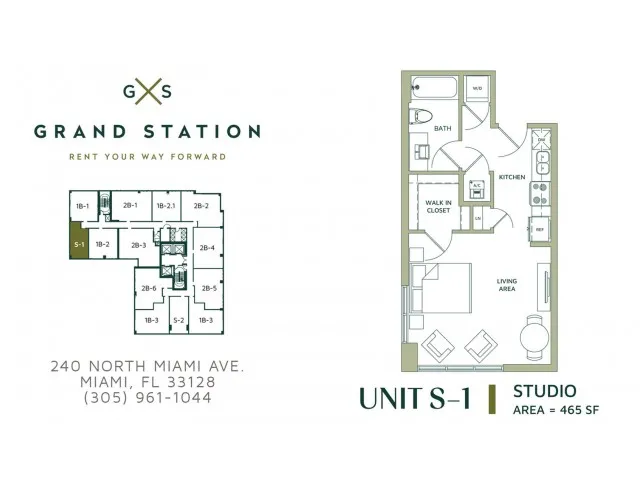 Studio 1 | Apartment in Miami | Grand Station