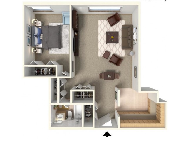 Floor Plan 1  | Bartlett Lake Apartments
