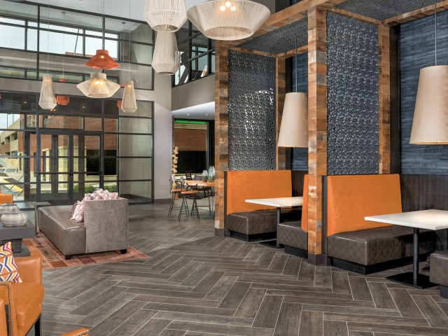 Resident lobby with banquets