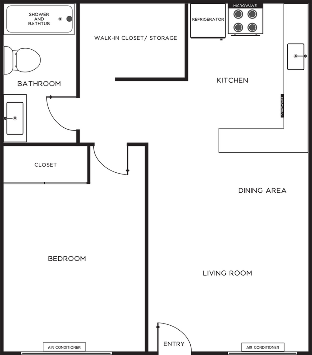 LIV @ University II, One-Bedroom Apartment