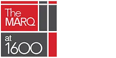 The MARQ at 1600 logo with bold red and gray design.