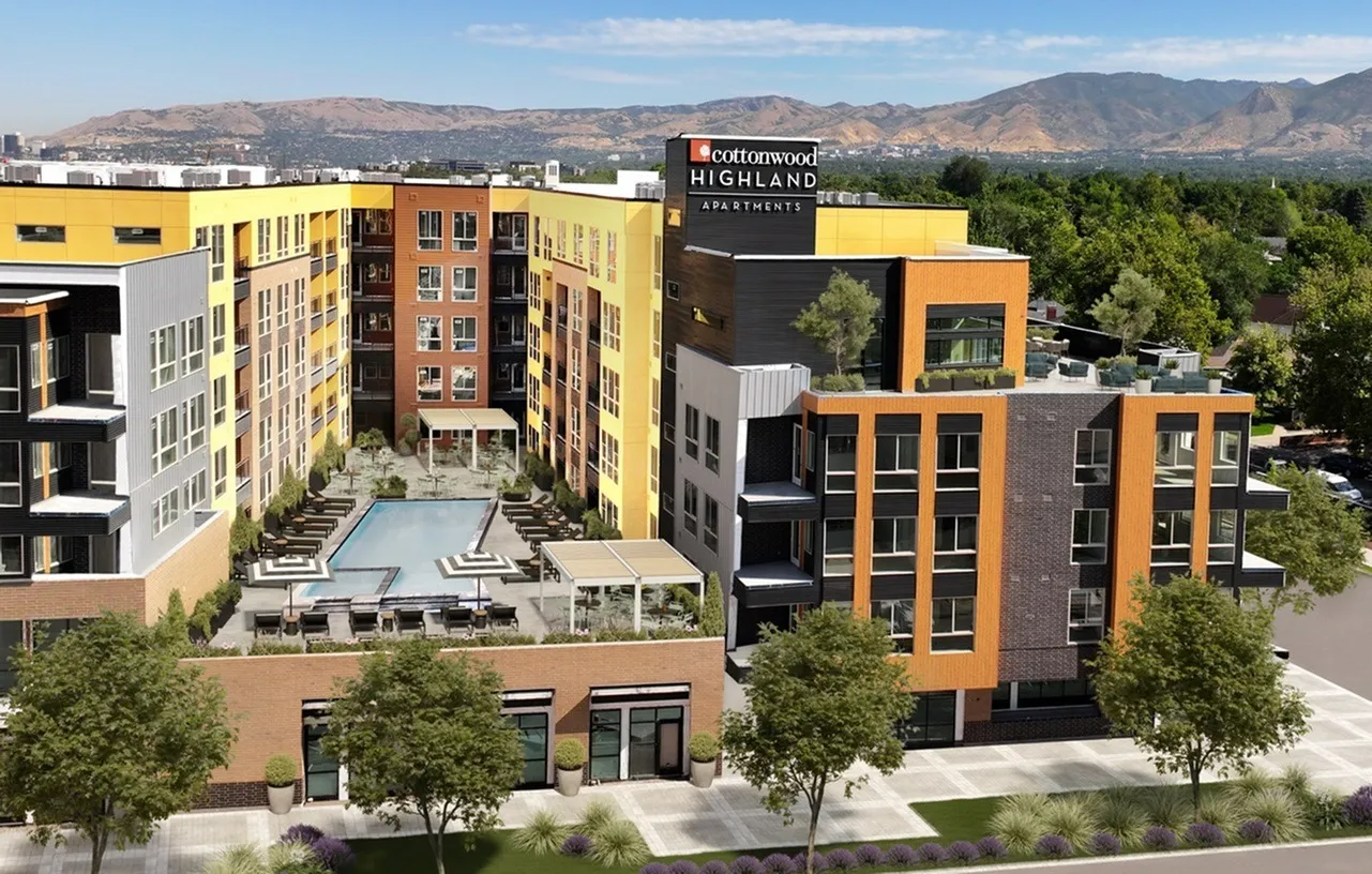 View of Cottonwood Highland Exterior Showing Pool and Mountains