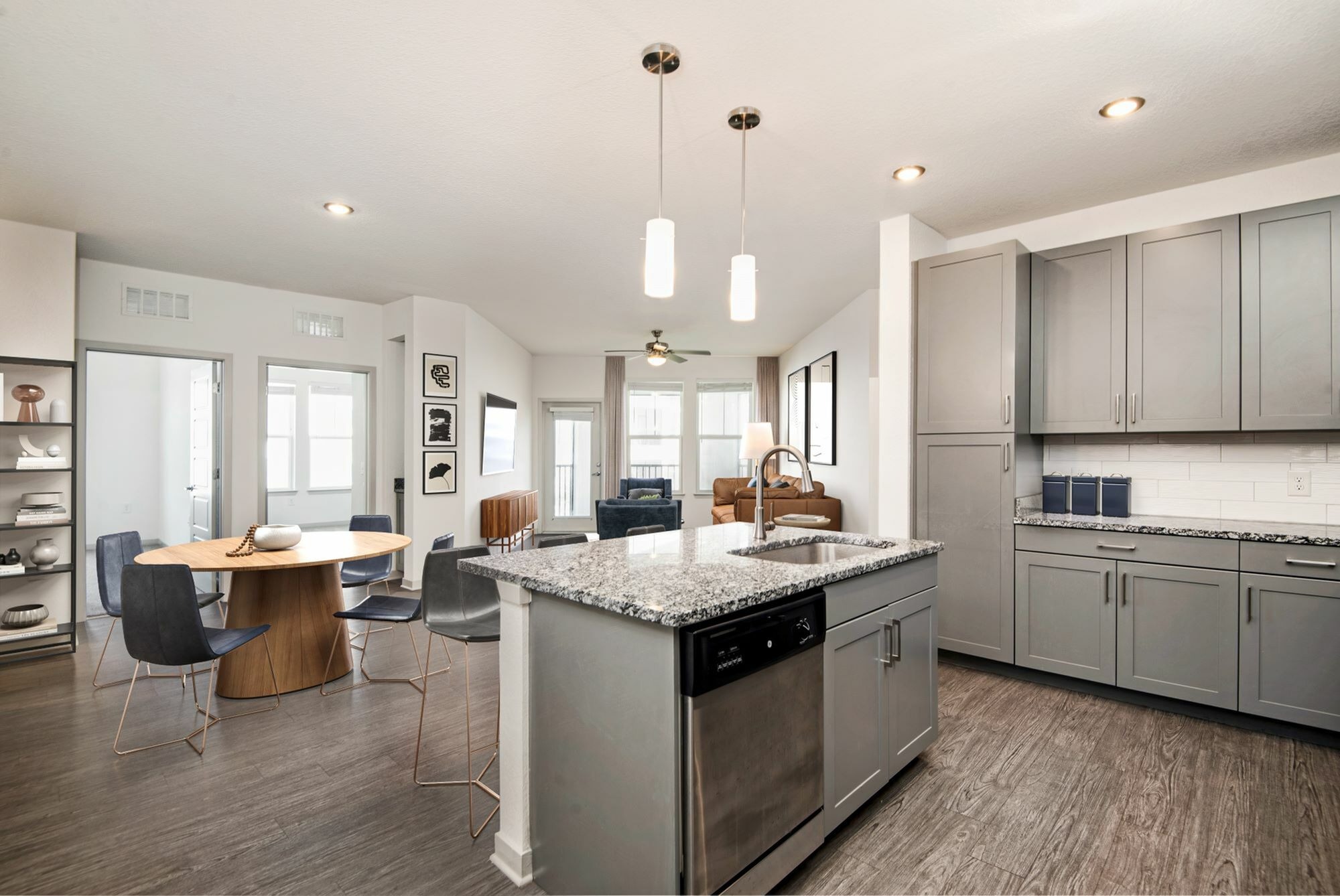 View of Cottonwood Clermont Kitchen and Living Room