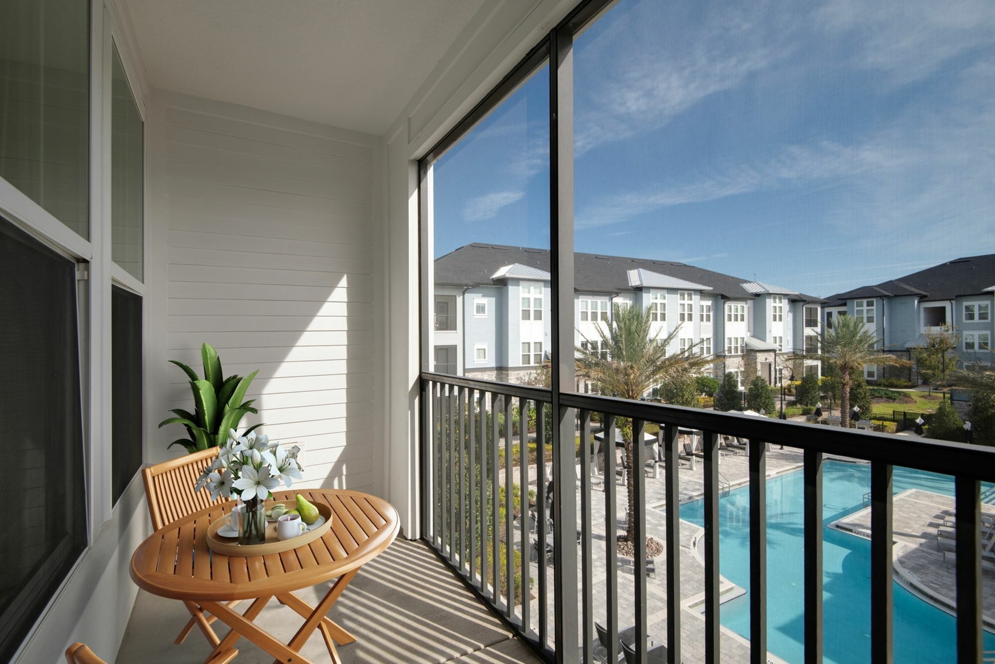 View of Cottonwood Clermont Balcony with Pool View