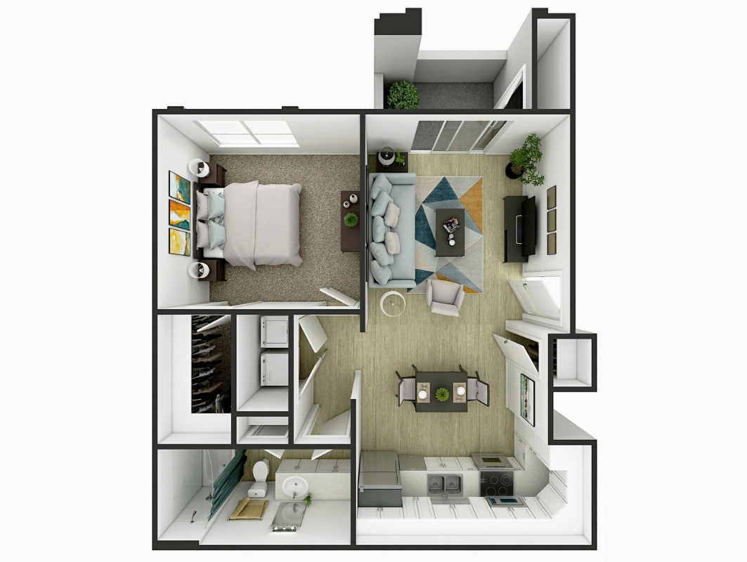 The Peak | 1 Bed 1 Bath | 698 sq ft | Summit on Boulder Apartments in Henderson | Near Las Vegas