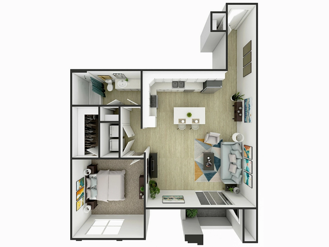 The Ridge | 1 Bed 1 Bath | 908 sq ft | Summit on Boulder Apartments in Henderson