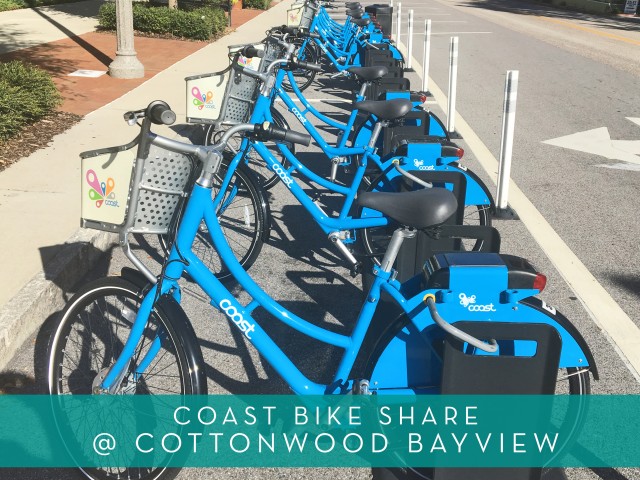 Featured Amenity | Coast Bike Share | Bicycle Sharing Service | Cottonwood Bayview Apartments