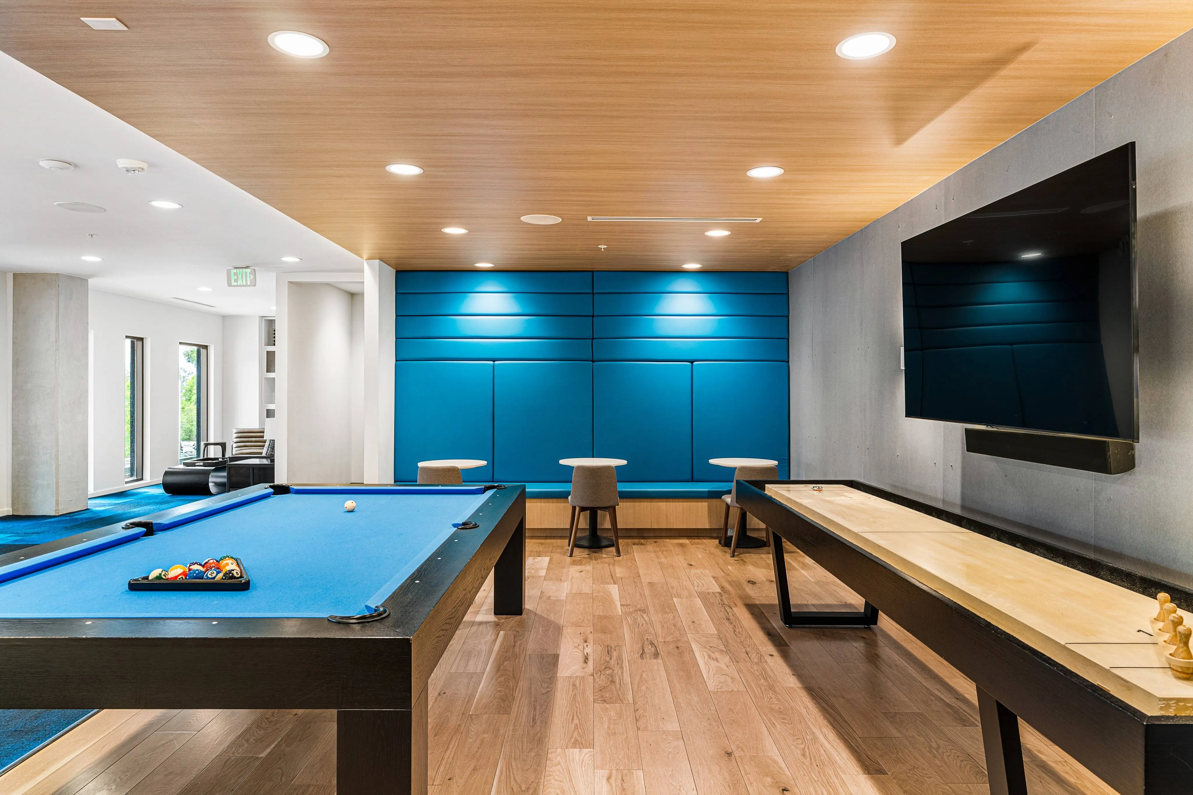 View of Billiards Lounge Area with Shuffleboard