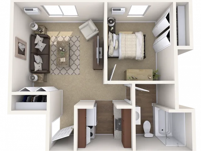 1 bedroom Junior