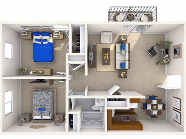2 bedroom