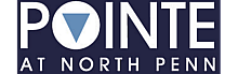 Elegant logo for Pointe at North Penn, highlighting modern living with a stylish design featuring a distinctive triangle accent.