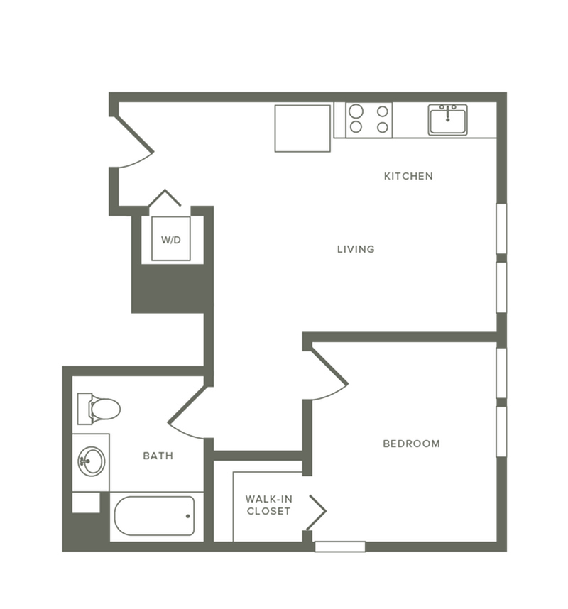 A02 1 Bed Apartment Modera Jack London Square