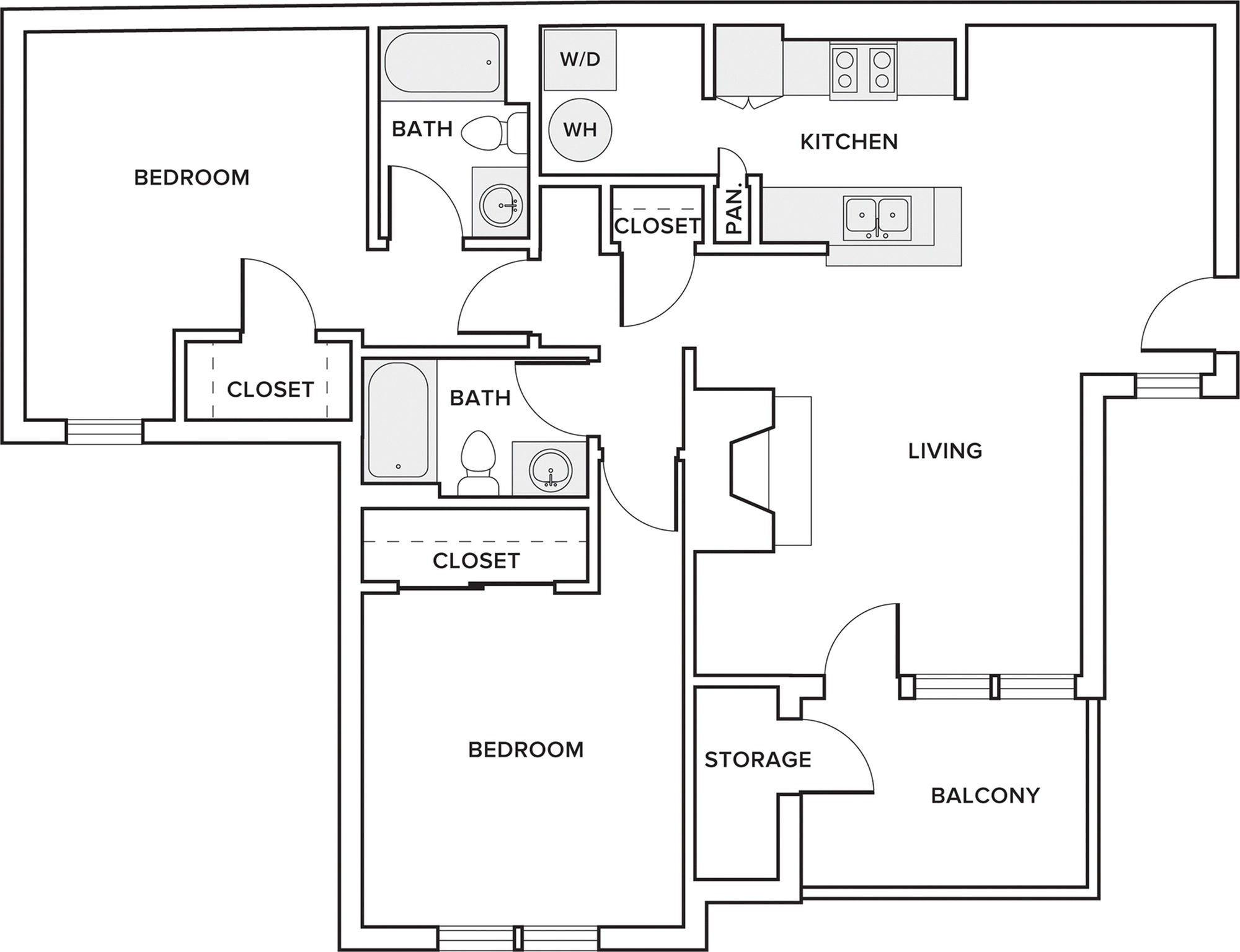 B01 | 2 Bed Apartment | Alister Lake Lynn