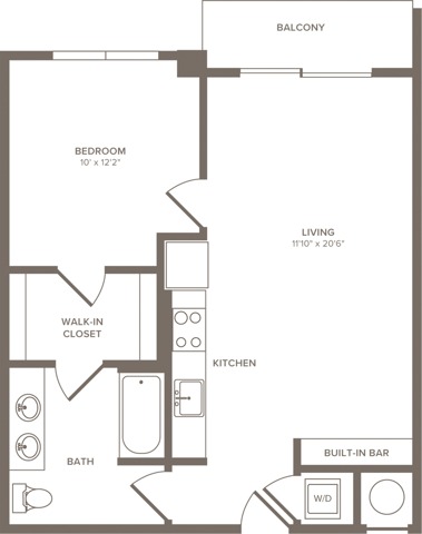 A03 | 1 Bed Apartment | Modera Edgewater