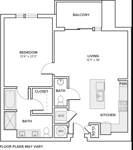 A01 | 1 Bed Apartment | Modera Decatur