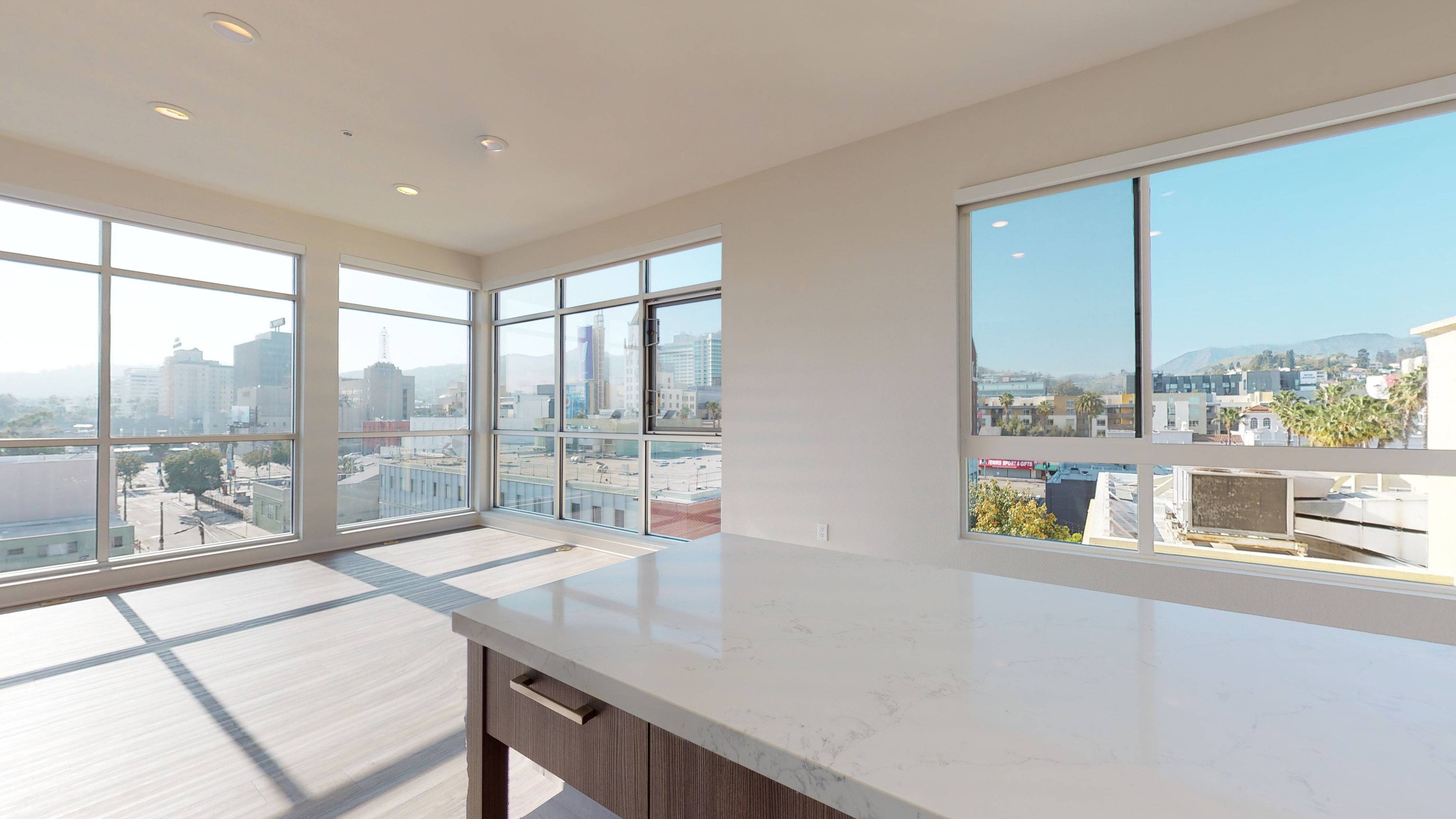 Brightly lit homes with floor to ceiling windows*