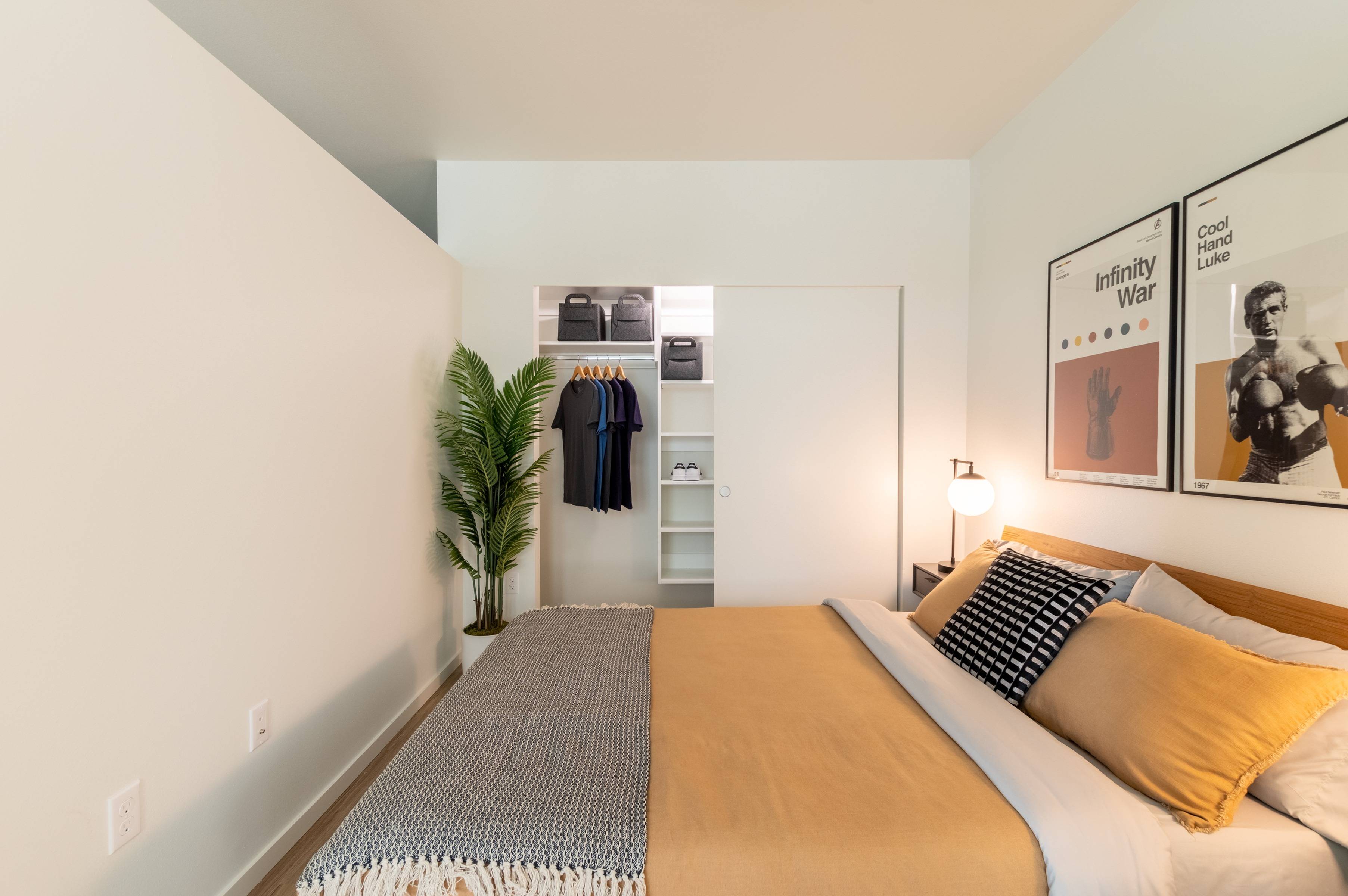 Custom shelving in closets for maximum storage