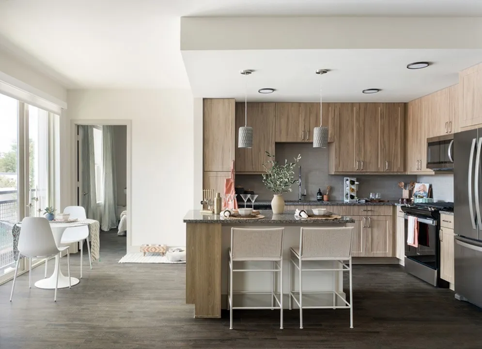 Kitchen Island with Pull-Up Bar Seating*