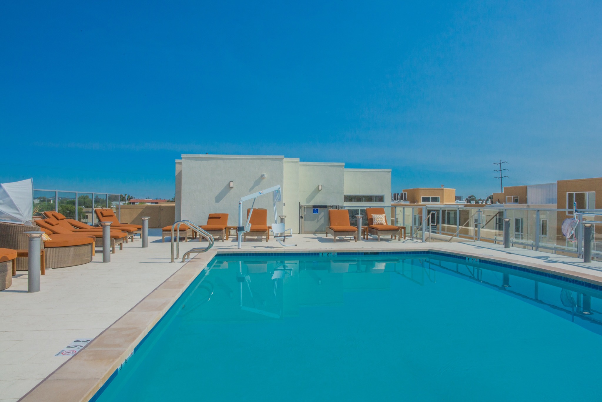 Lavish Pool & Spa with Lounge Cabanas