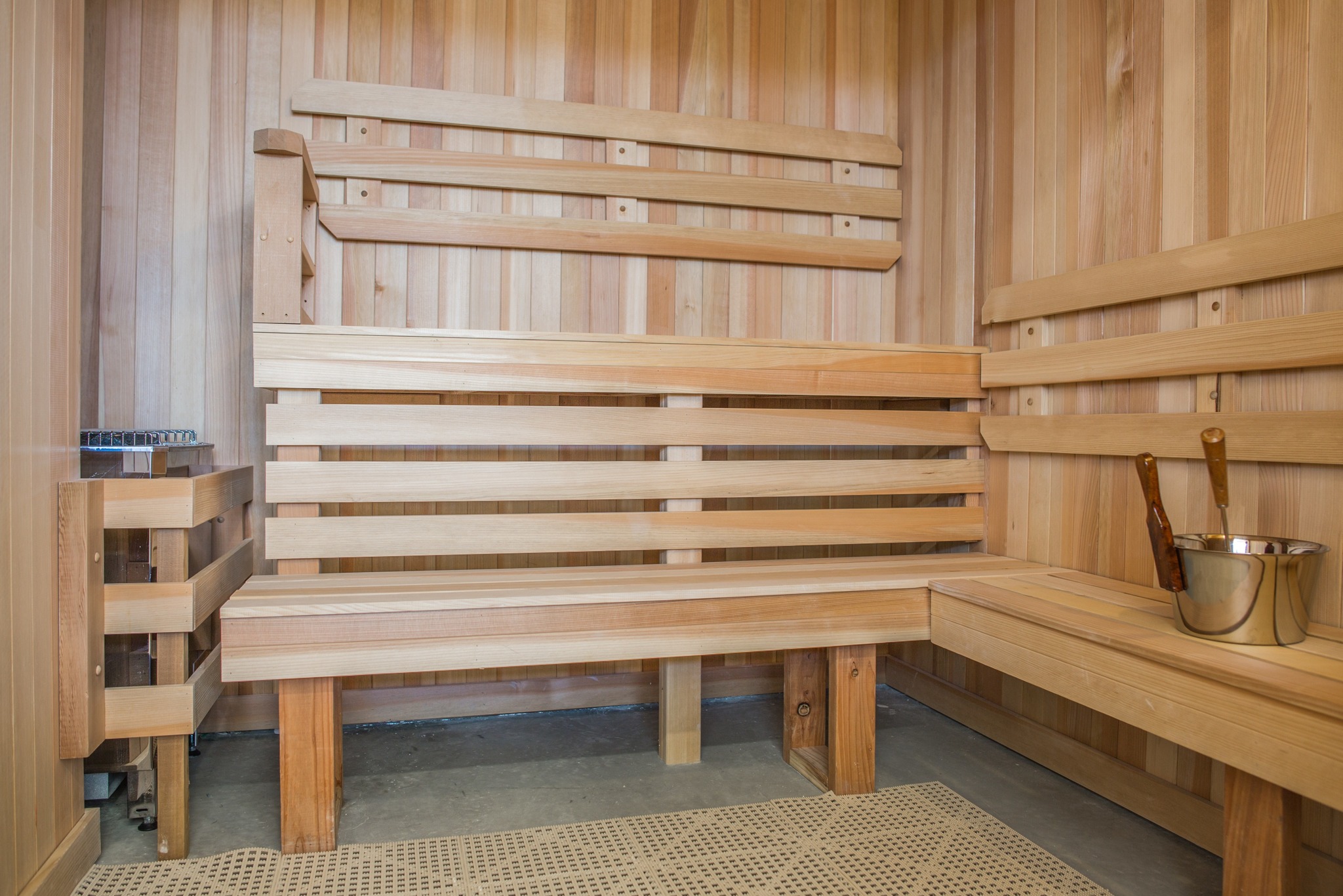 Unwind in Luxe Cedar-Lined Dry Saunas