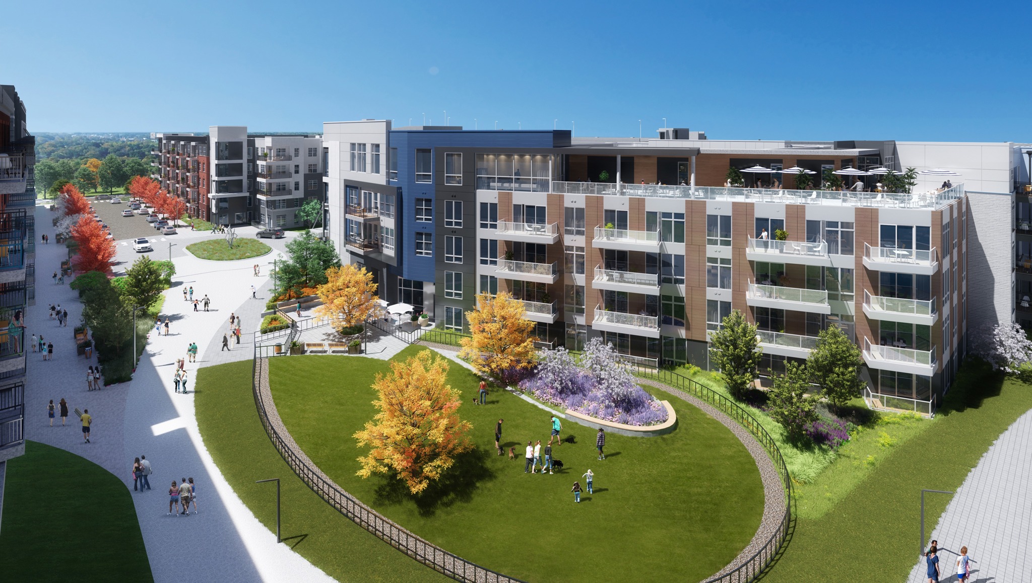 Modera Germantown Nashville Tennessee apartments exterior rendering