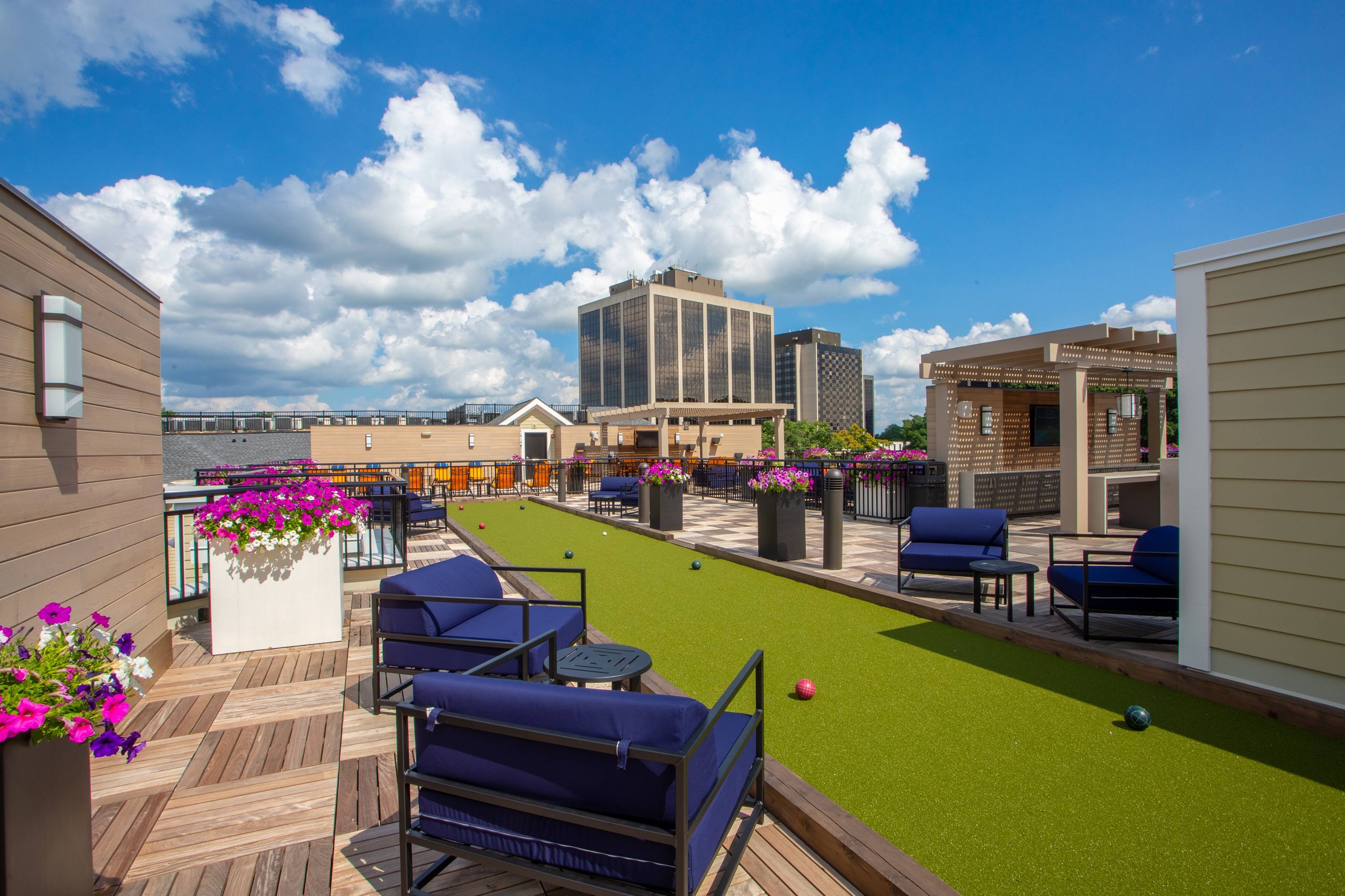 Modera 55 Rooftop with bocce ball play field