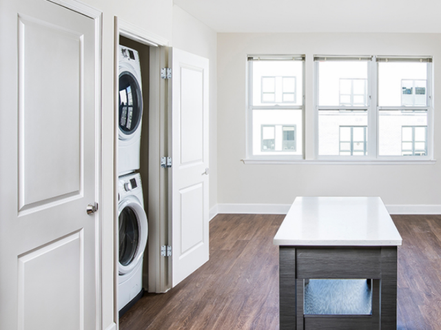 Full size front load washer and dryer