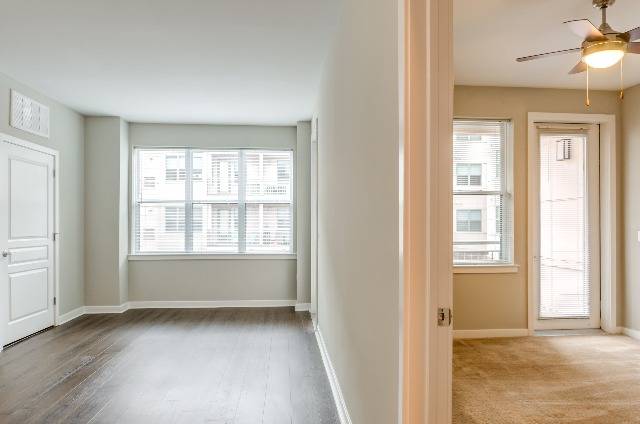 Bedrooms fit for a king and oversized windows with blinds