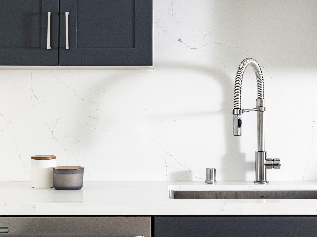 Pull-down kitchen faucets
