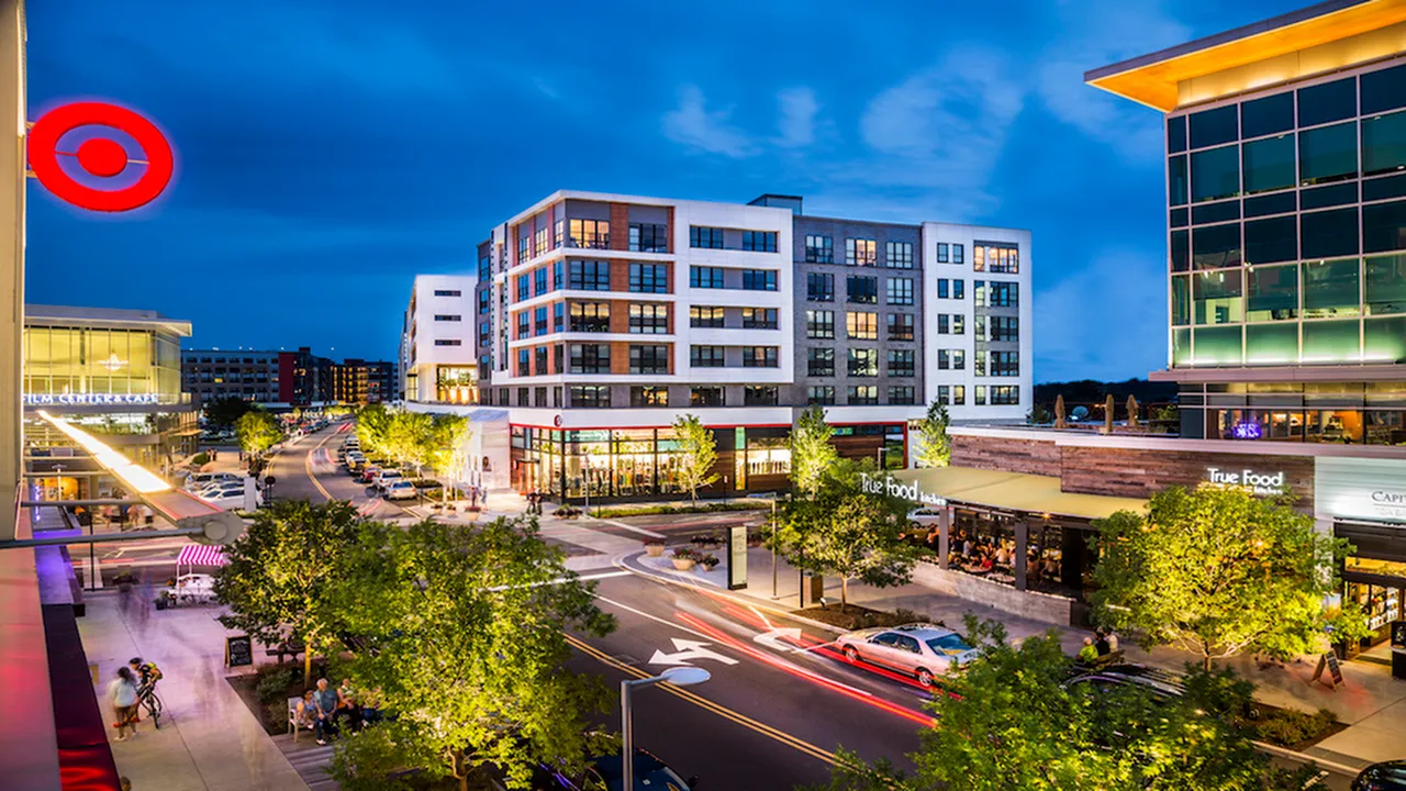 Exterior of Mosaic District Apartments