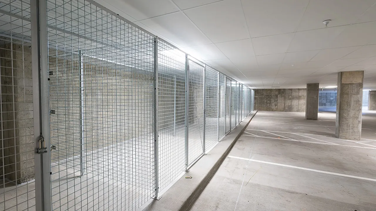 Resident Storage Spaces in Controlled Access Garage
