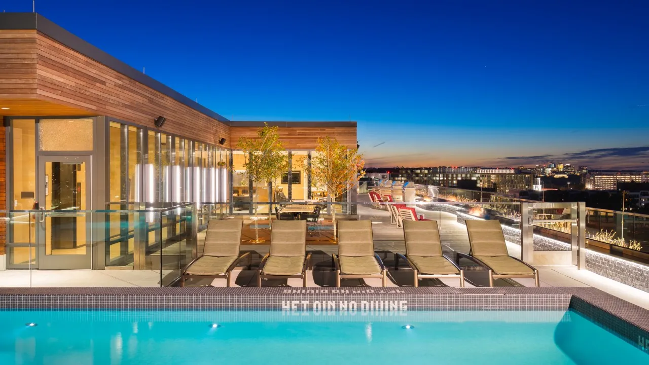 Rooftop pool and sundeck