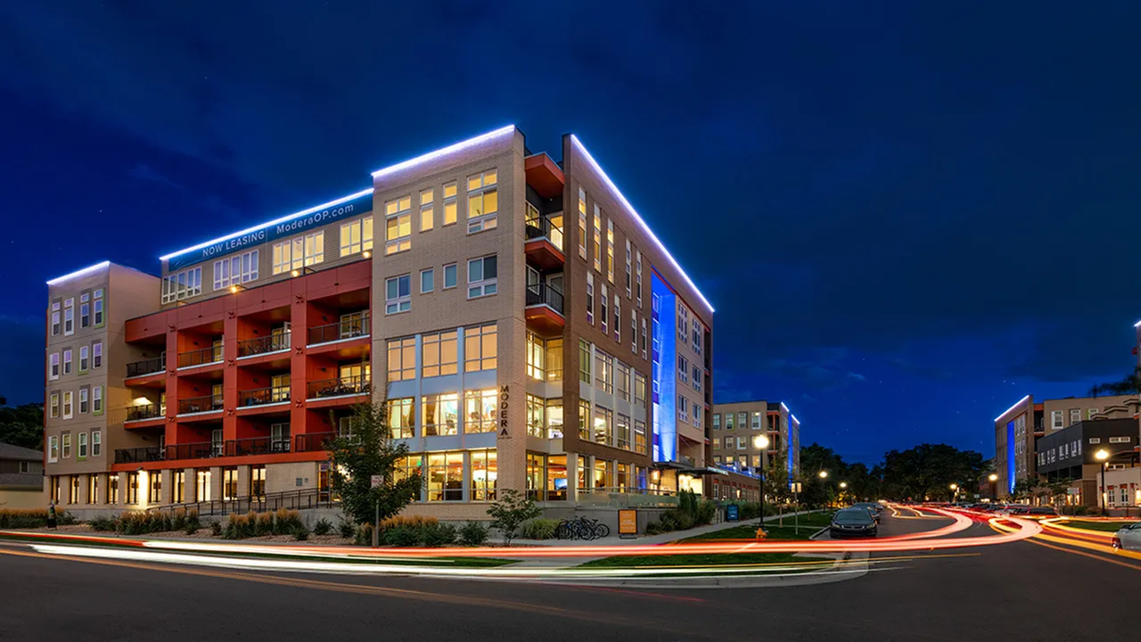 Exterior of Building Lit Up at Night