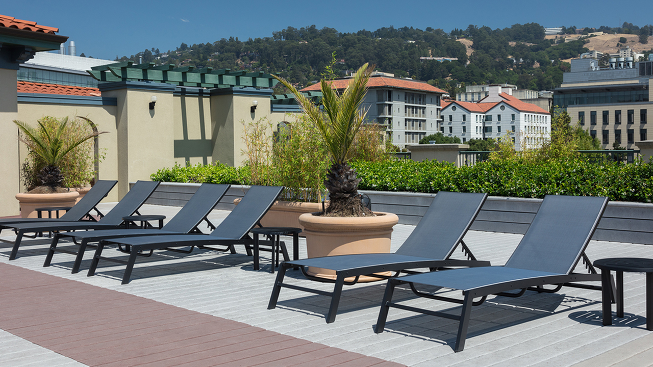 Rooftop Deck with Chaise Lounge Seating