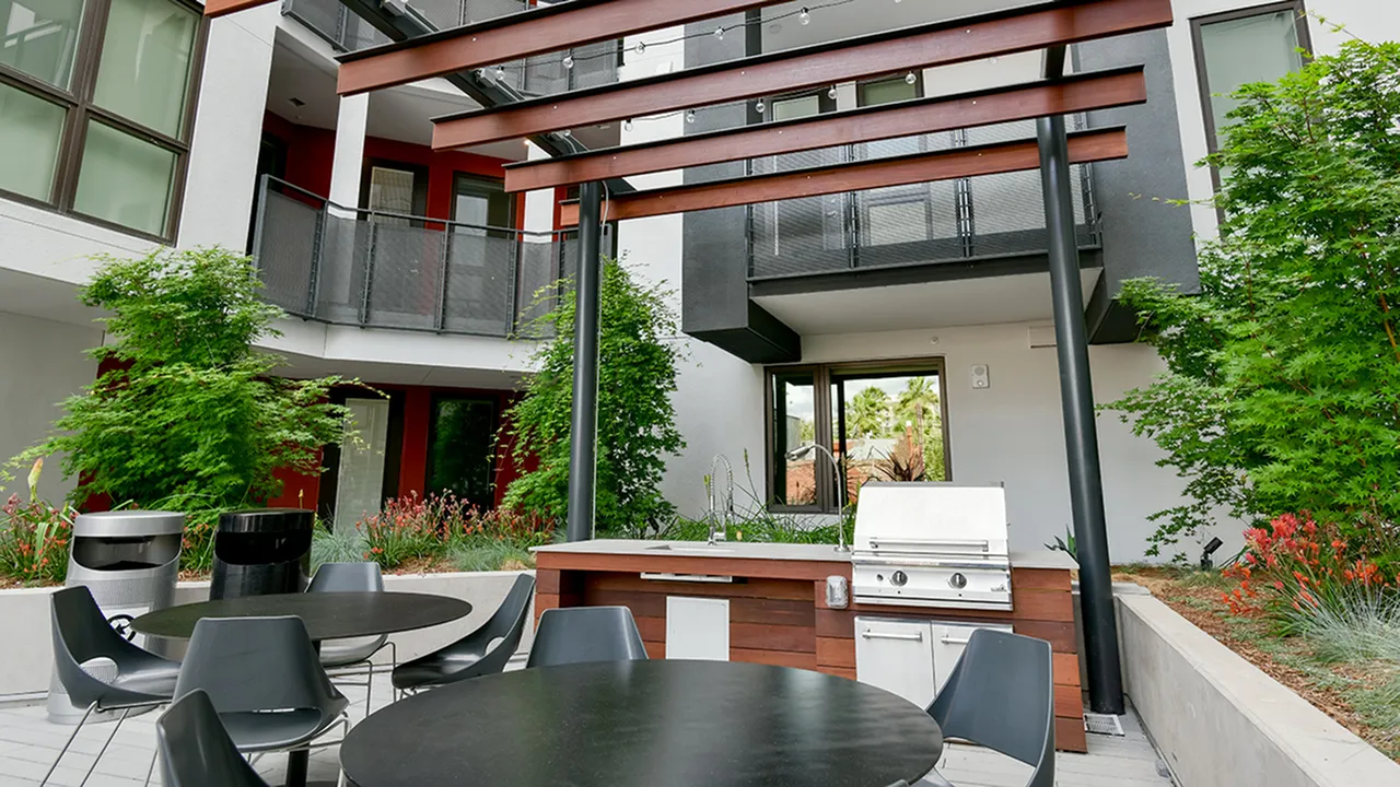 Grilling station and dining areas