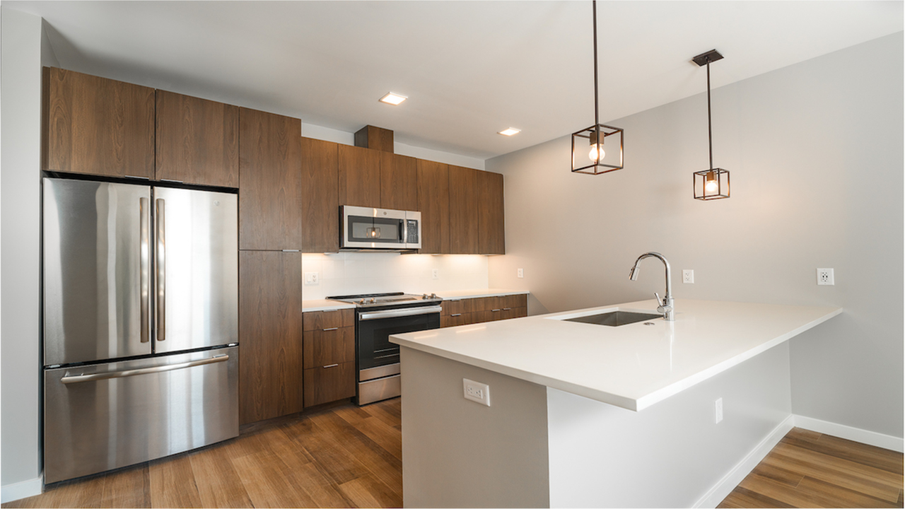 Modera LoHi apartments with city views of downtown Denver