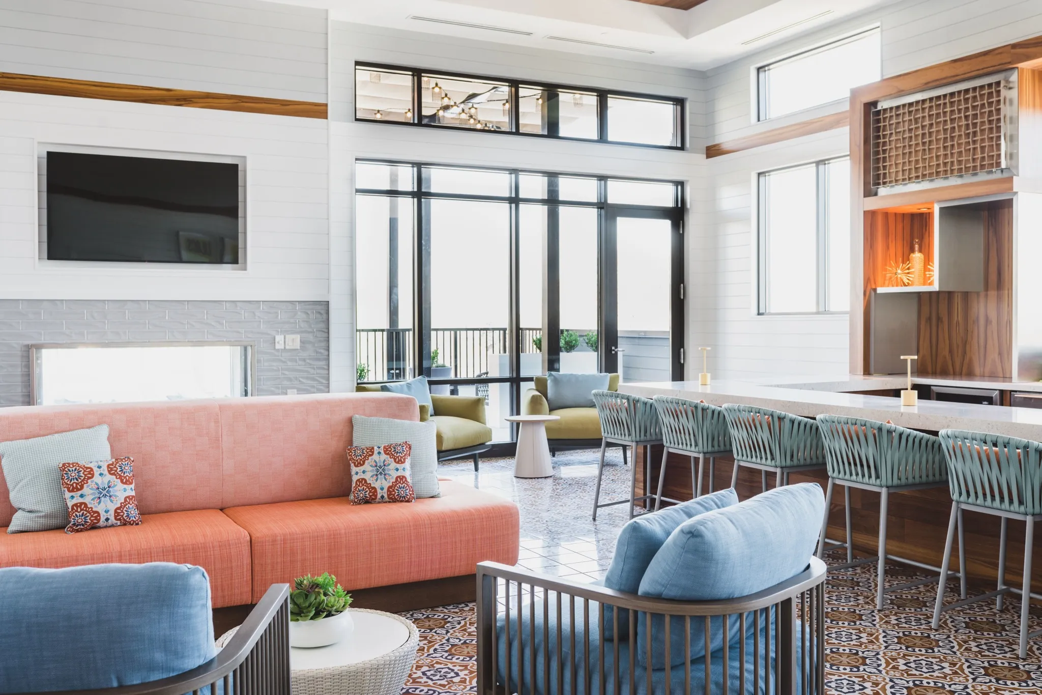 modera decatur amenity space skylounge rendering georgia apartments