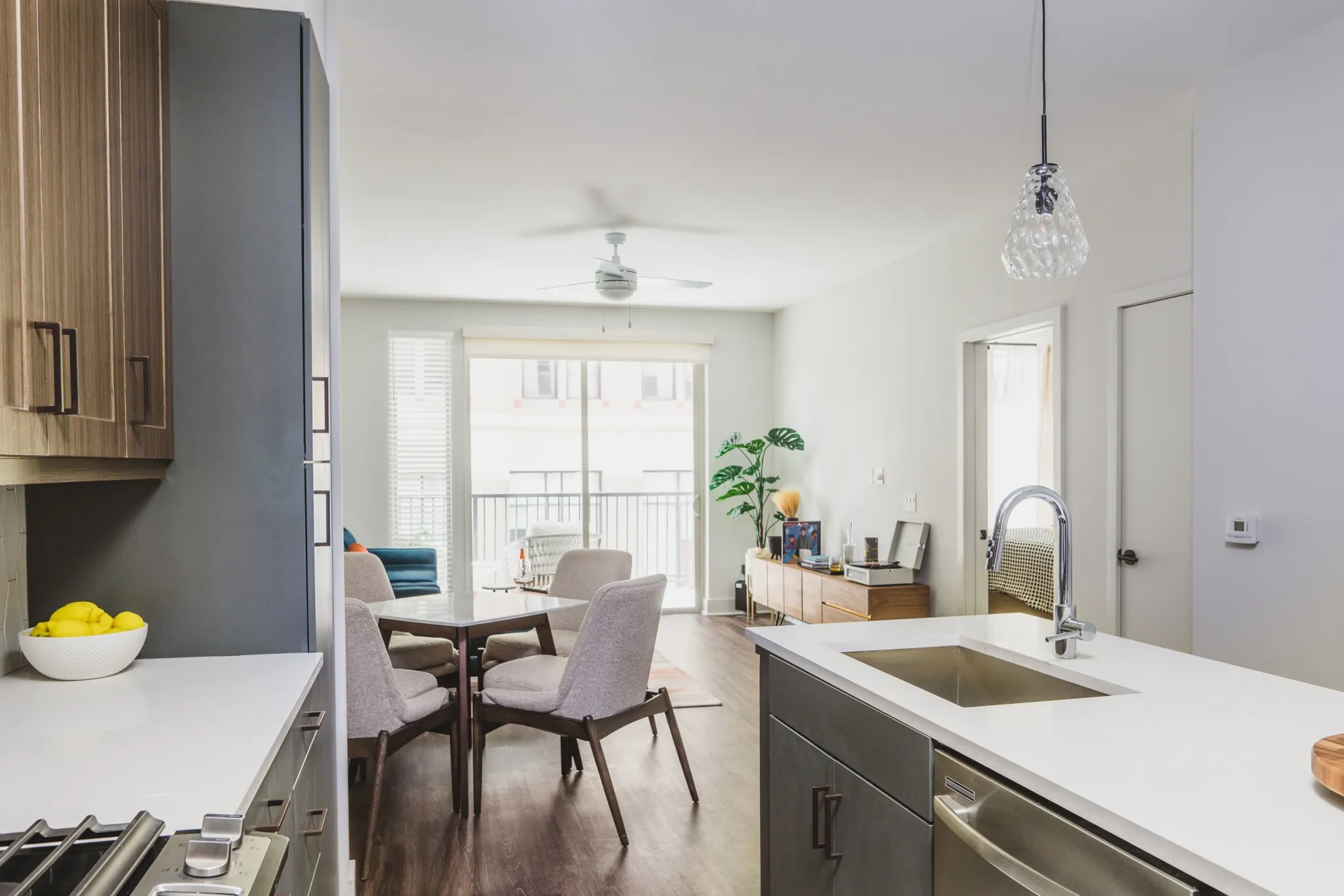 modern home kitchens at modera decatur apartments georgia