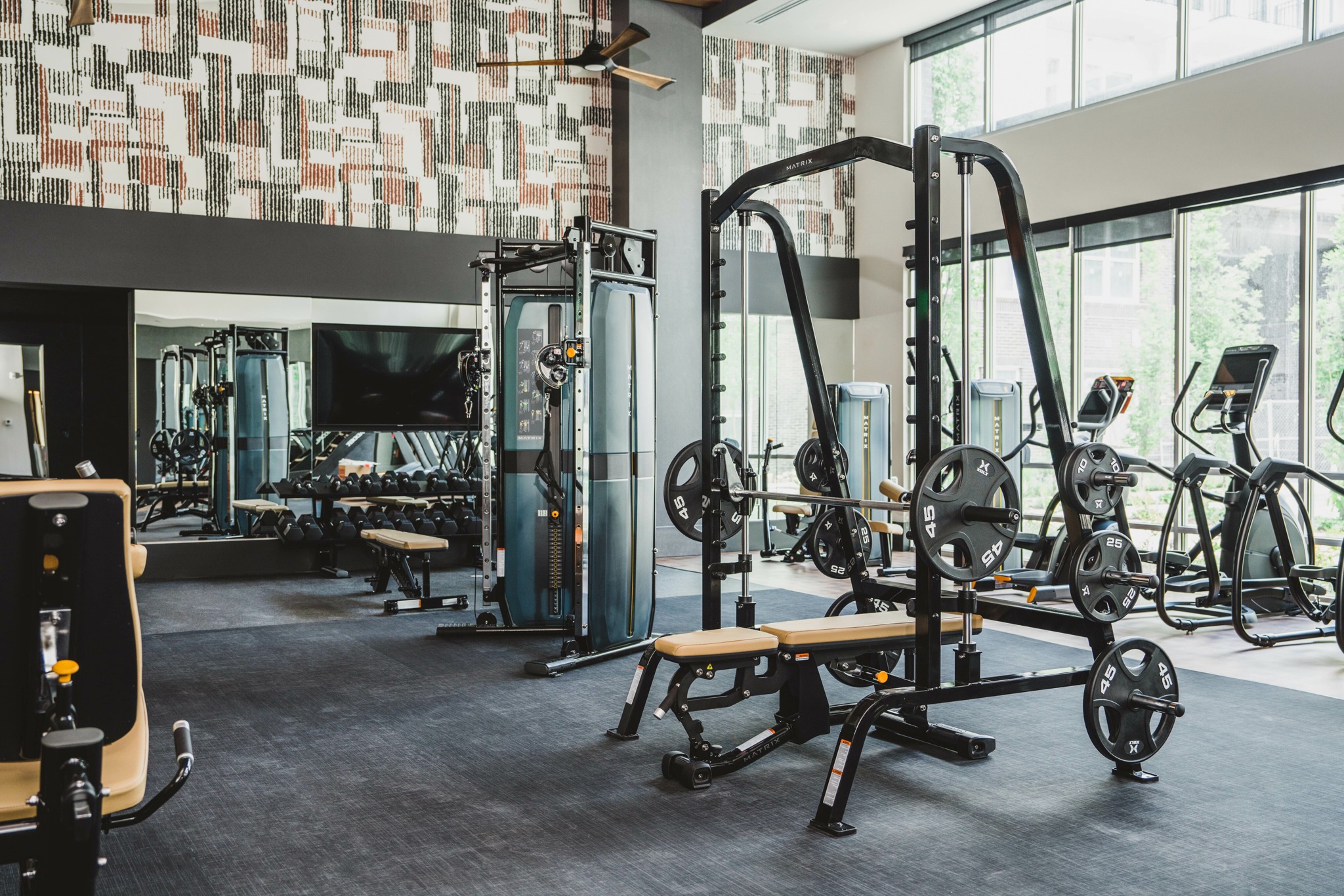 club quality fitness center at modera germantown apartment homes for rent in nashville tennessee