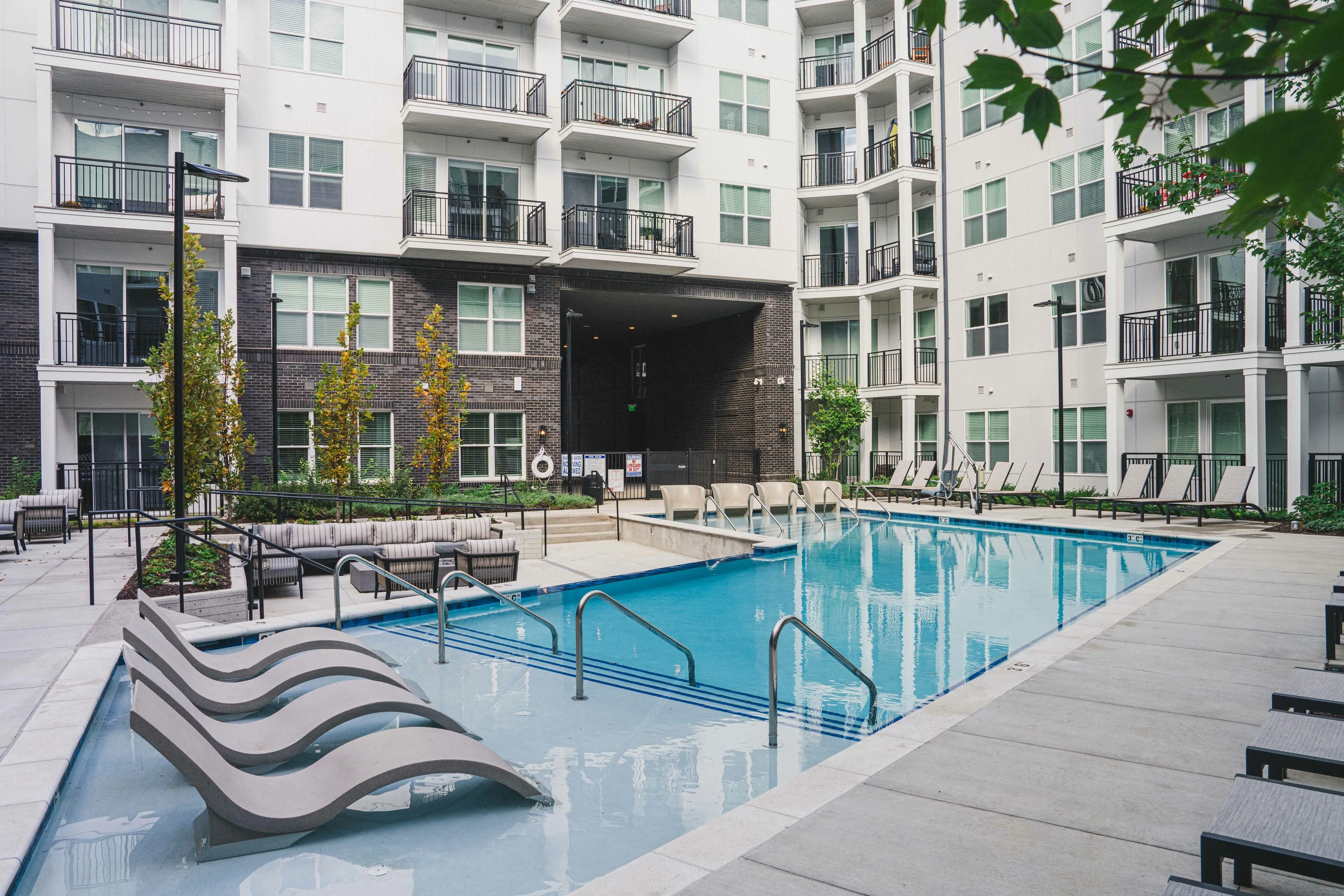 Modera Germantown Nashville Tennessee apartments exterior of pool