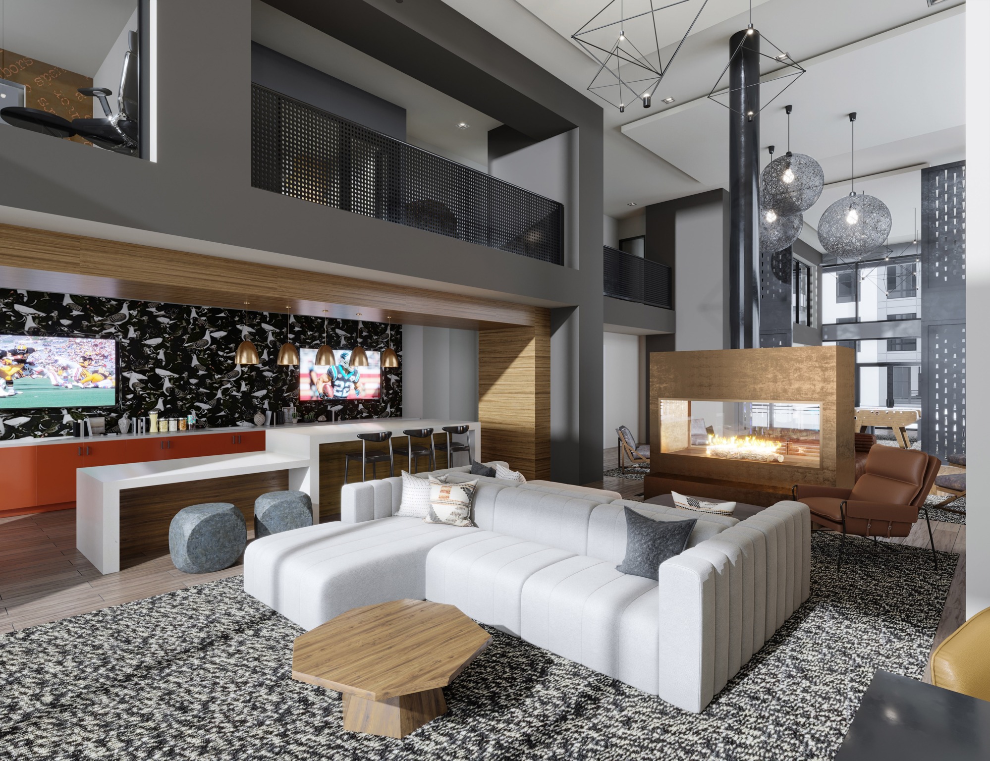 demonstration clubroom lounge modera loso apartment homes for rent in charlotte nc