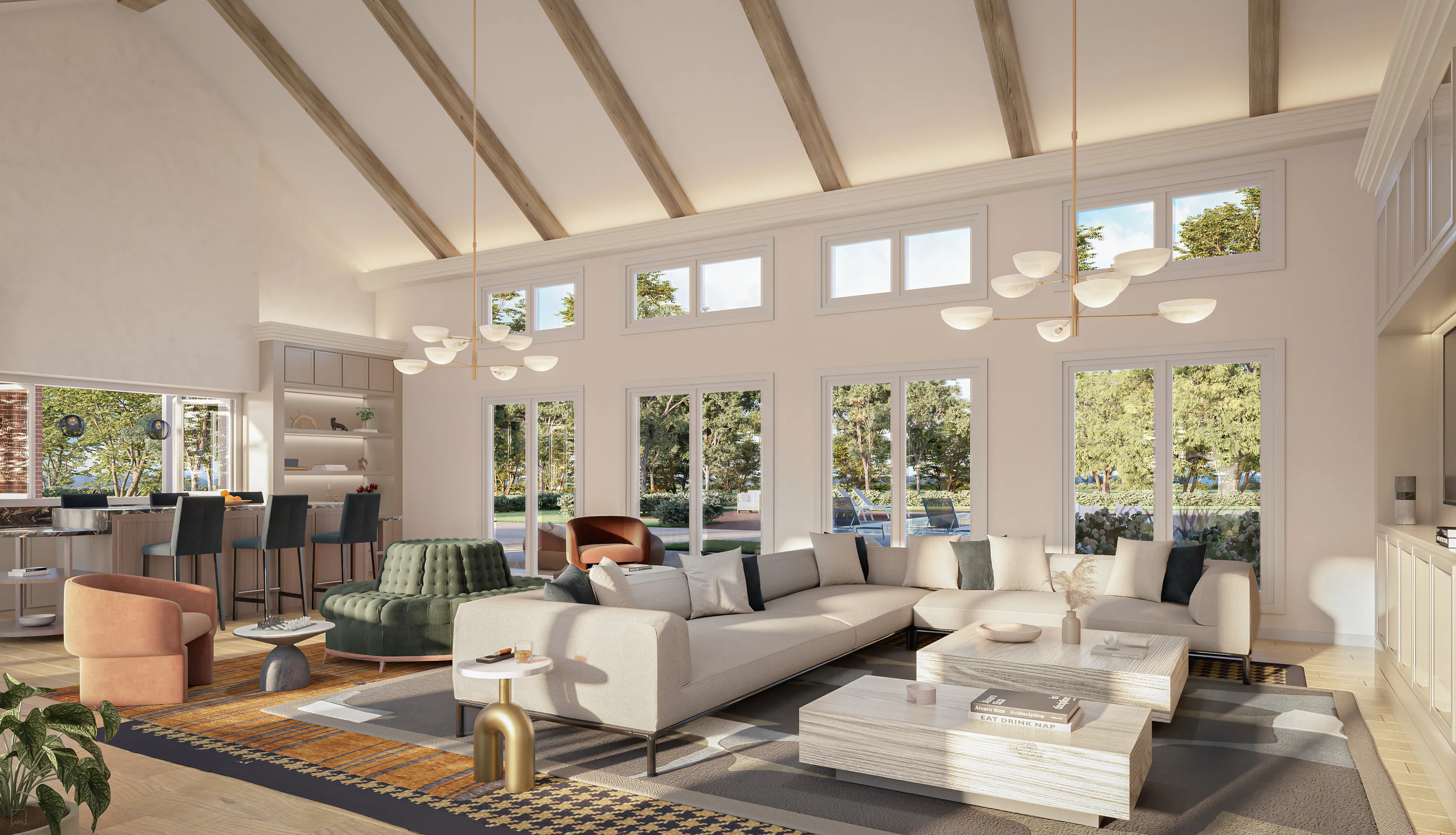 interior clubhouse rendering modera mckinney ridge apartment homes for rent in tx