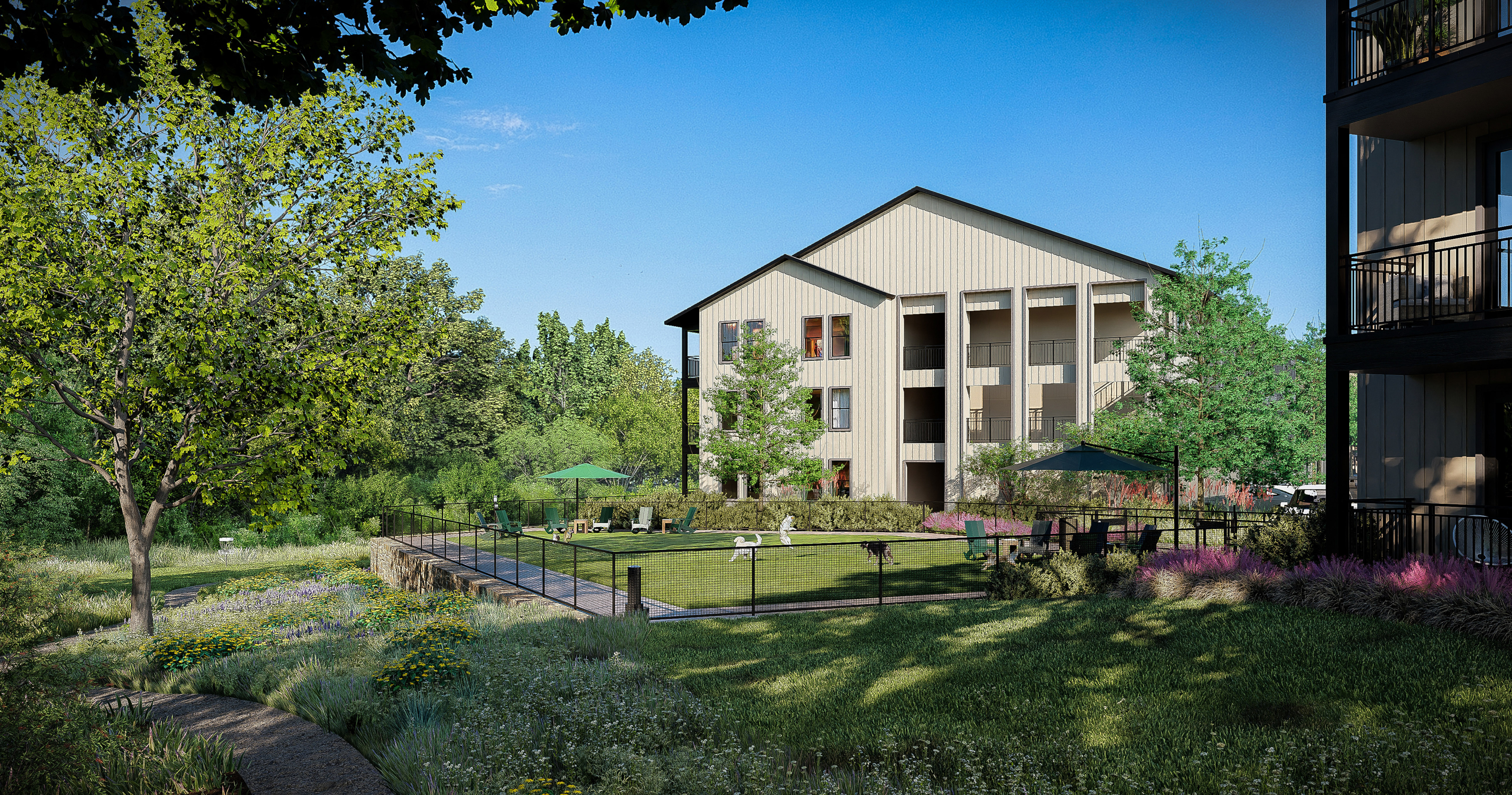 dog park with fence around it modera mckinney ridge apartment homes for rent in tx