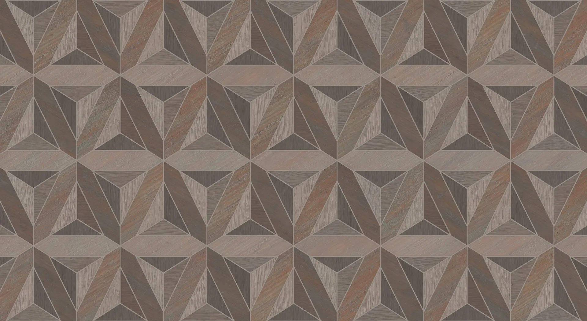 Geometric wood/tile
