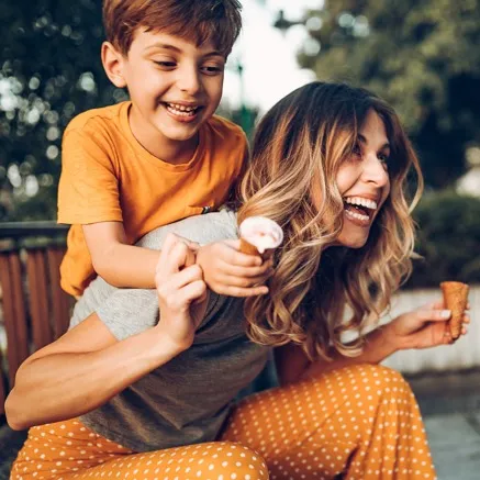 Image of family at home