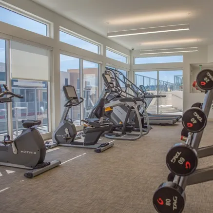Club-Quality Fitness Center with State-of-the-Art Matrix Equipment with Cardio & Weight Stations